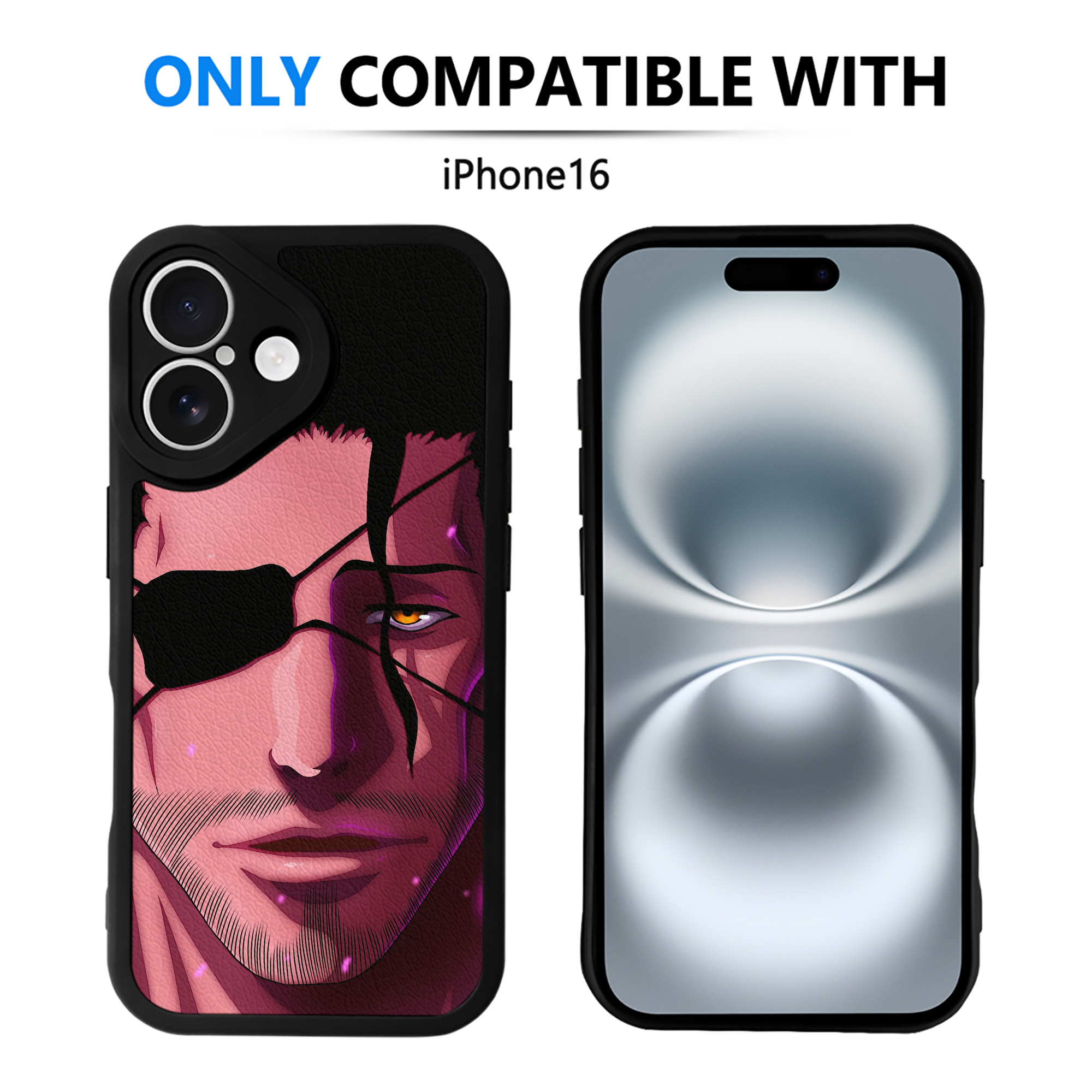 （画像用） ブリーチ BLEACH 【iPhone 16シリーズ対応】シリコンスマホケース（レザー調） 材質：シリコン